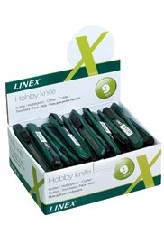 Linex CK400/D-60 hobby knife 9 mm in display