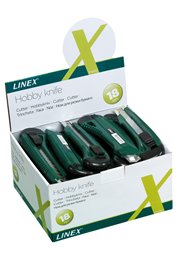 Linex CK400/D-24 hobbykniv 18 mm i displayask