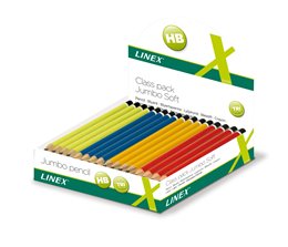 Linex jumbo school pencil, display 80 pcs.