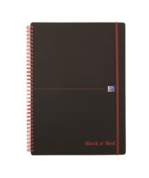 Oxford Black  n’ Red, A4 PP, ruled