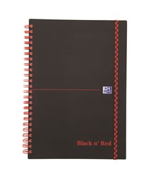 Oxford Black  n’ Red, A5 PP, ruled