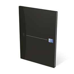 Oxford Smart Black bookbound notebook, A5, ruled