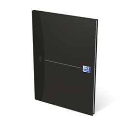 Oxford Smart Black bookbound notebook, A4, squared