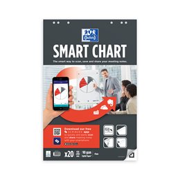 Oxford SmartChart flipoverpapir, 650×980, ulinjert