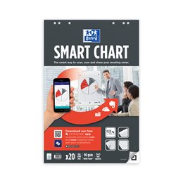 Oxford SmartChart Flipover Papir, 650×980, kvardreret