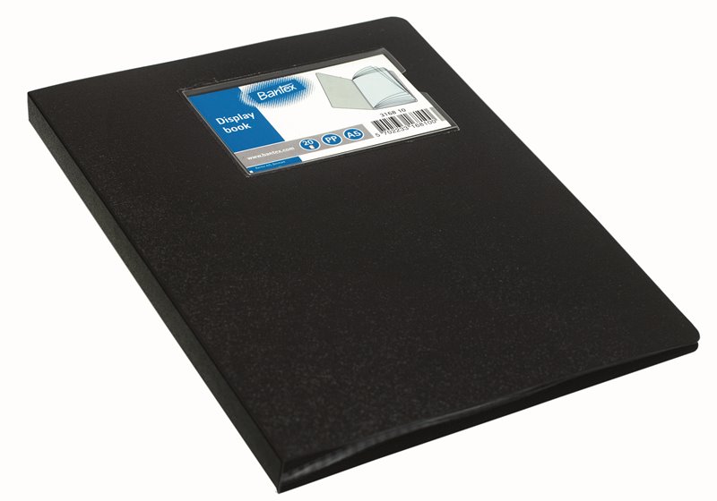 A5 Blue Flexible Cover 100 Pocket Display Book - Presentation Folder Menu