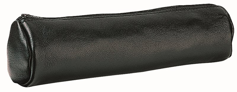 Clairefontaine Round Leather Pencil Case - Grey